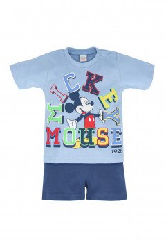 Disney Pigiama due pezzi in jersey Mickey Mouse Blue