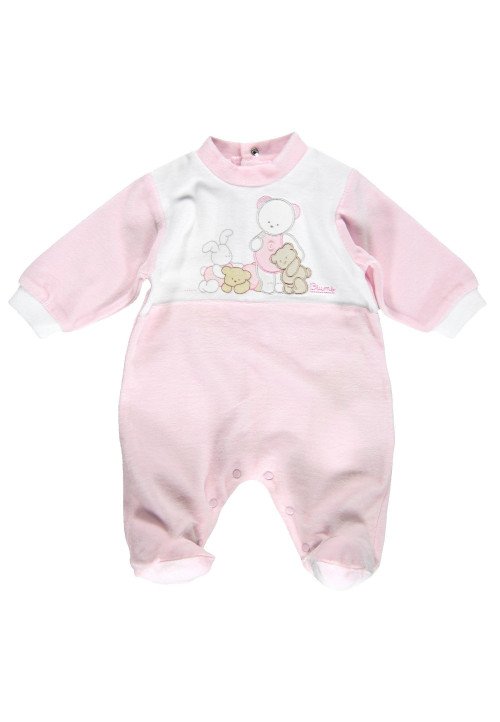  Brums Tutina rosa con orsetto Rosa Rosa - Abbigliamento da neonata