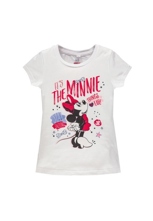 Disney T-shirt Disney Minnie Stay Dazzling manica corta Bianco