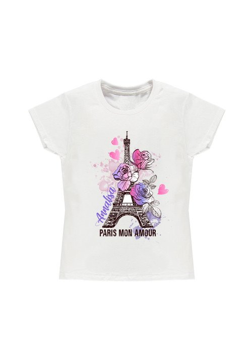 Fantaztico T-shirt bambina bianca - Paris Bianco