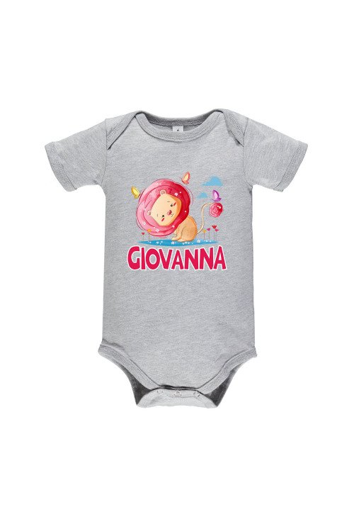Fantaztico Body neonato Grigio - Leoncina Grigio