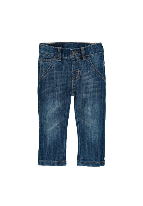  Jeans 5 tasche in denim stretch foderato Blu - Abbigliamento neonato