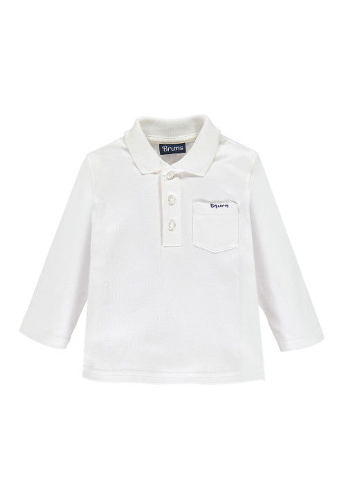 Brums Polos (Long Sleeve) White