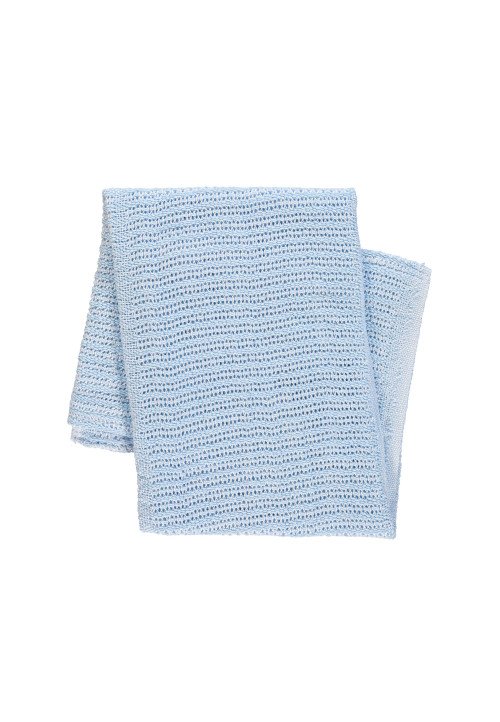 Ellepi Copertina culla in cotone tricot Azzurro