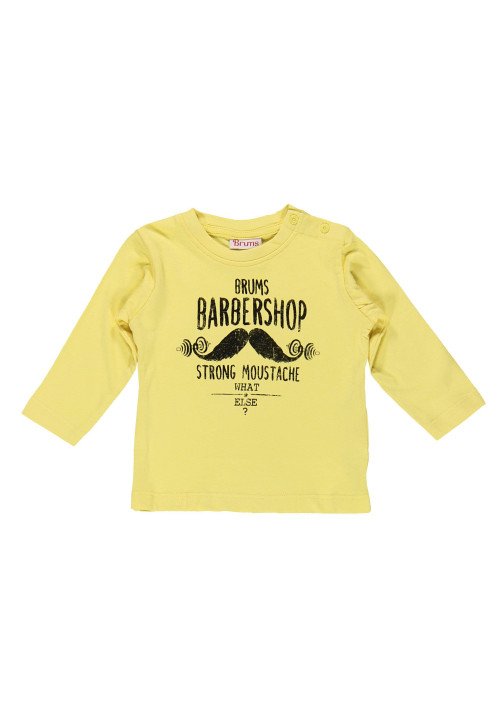  Brums T-shirt manica lunga Jersey con grafica frontale Giallo Giallo - Abbigliamento da neonato