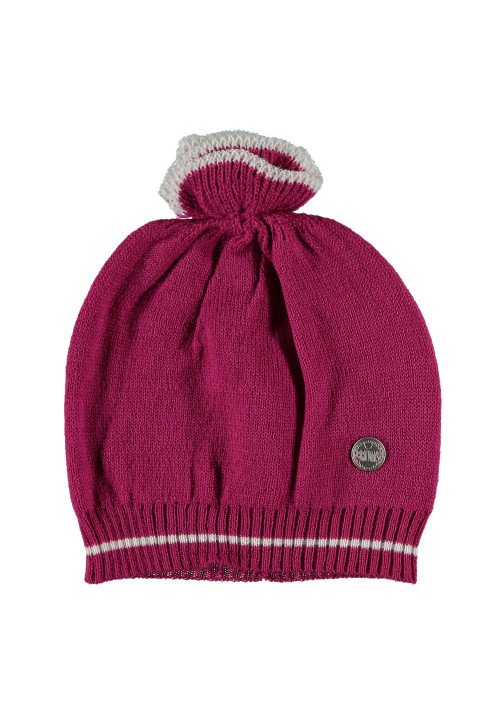  Brums Cappello tricot con pon pom Rosa Rosa - Abbigliamento da neonata