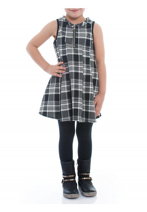  Abito neoprene scozzese  Bicolor - Abbigliamento bambini online | Vestiti per bambini - Outletbambini bambina