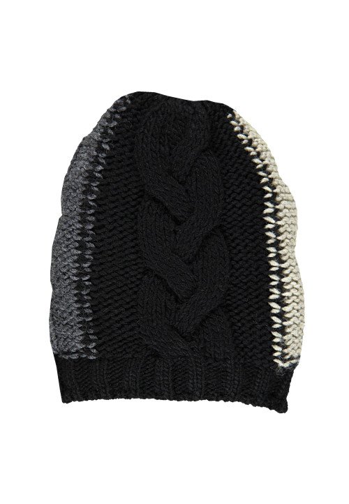  Cappello di maglia con trecce  Nero - Abbigliamento bambini online | Vestiti per bambini - Outletbambini bambina