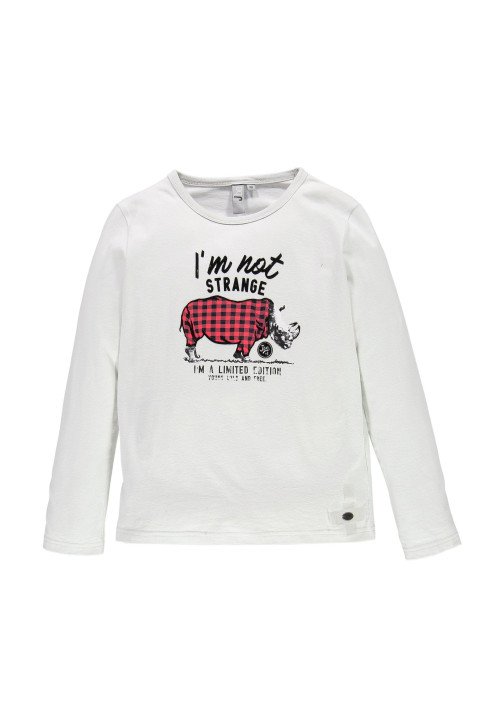 T-shirt in jersey mano pesca con stampa flock - Boys clothing 4-18 years