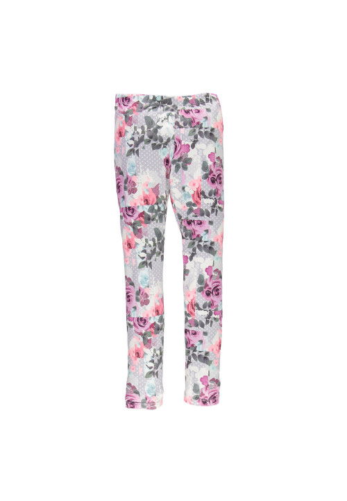 Leggings jersey tecnico stretch stampa allover fiori