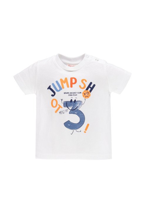 T-shirt manica corta in jersey con stampa - Abbigliamento neonato 0-36 mesi