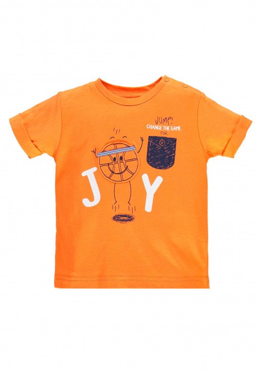  T-shirt a manica corta in jersey Arancio - Abbigliamento neonato