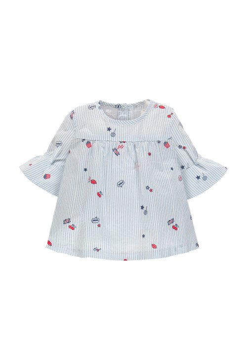 Camicina in mussola - Baby girl clothing 0-36 months