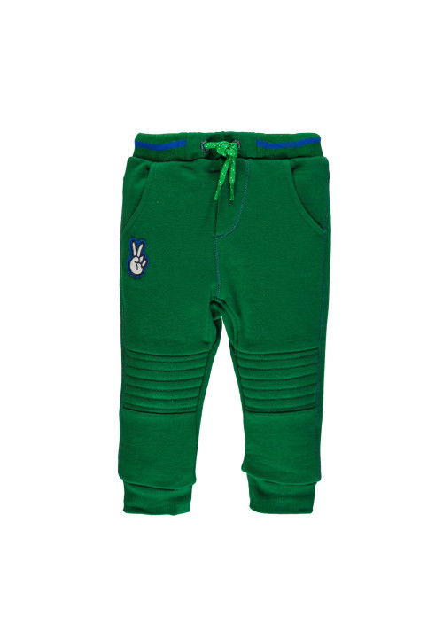 Brums Pantalone in felpa con ginocchiere Verde