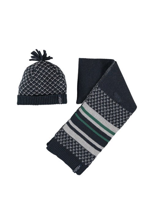 Set cappello e sciarpa in tricot
