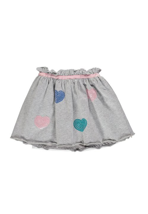 Gonna in jersey con tulle e paillettes - Baby girl clothing 0-36 months