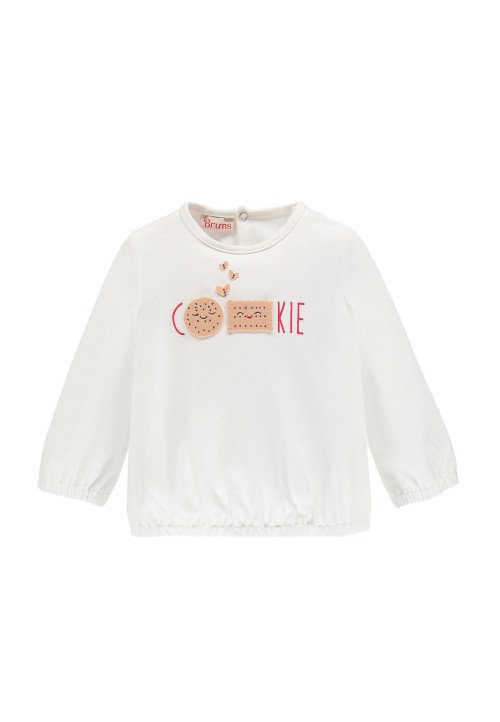  T-shirt in jersey stretch Bianco - Abbigliamento neonata