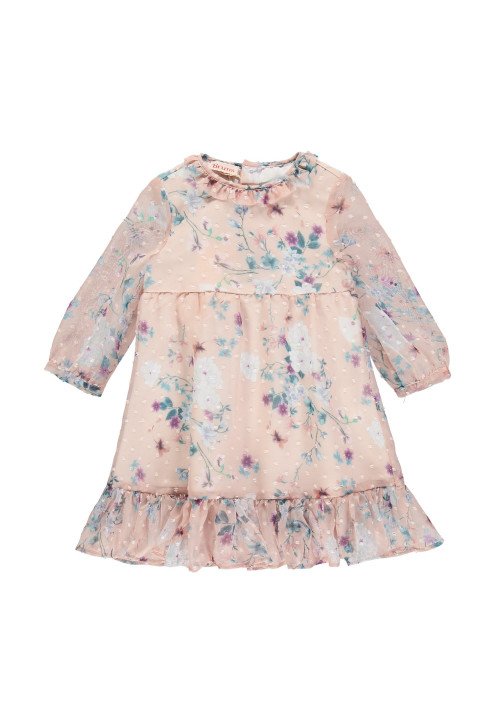 Abito in chiffon plumetis - Baby girl clothing 0-36 months