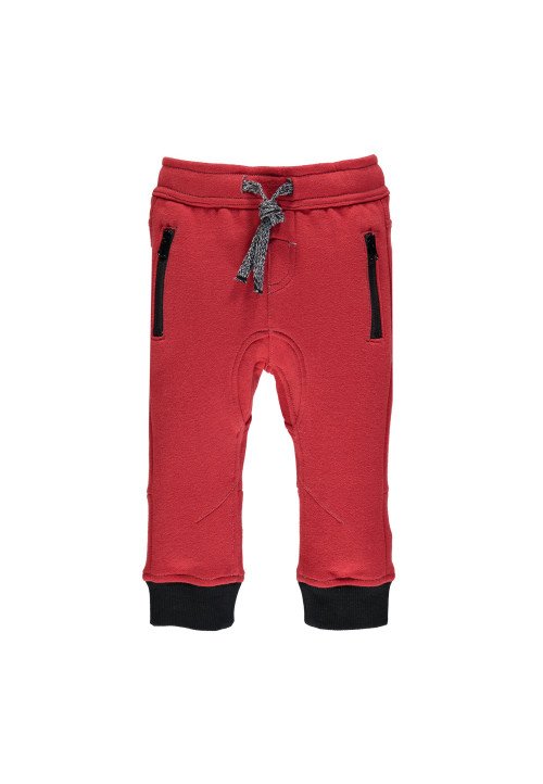  Mek Pantalone felpa garzato mano daino Rosso Rosso - Abbigliamento da neonato