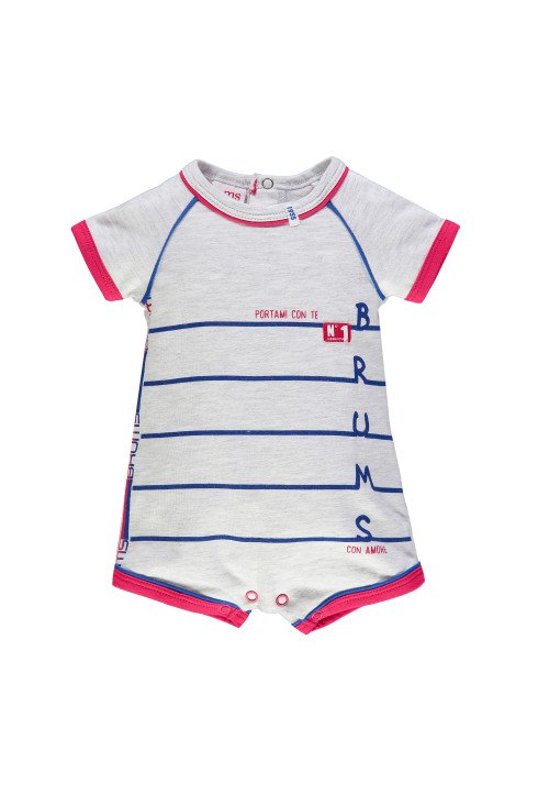 Pagliaccetto in jersey mélange - Baby boy clothing 0-36 months