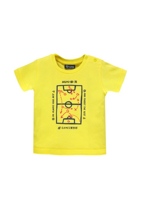 Brums T-shirt manica corta in jersey Giallo