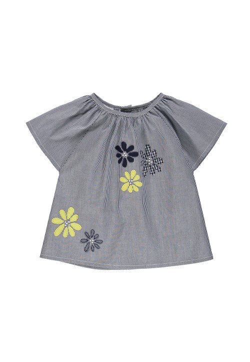 Camicia in popeline rigato - Baby girl clothing 0-36 months