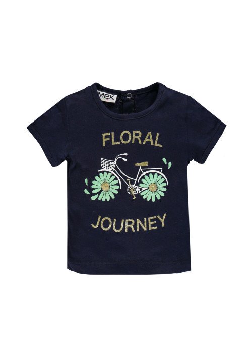 T-shirt jersey blu - Baby girl clothing 0-36 months