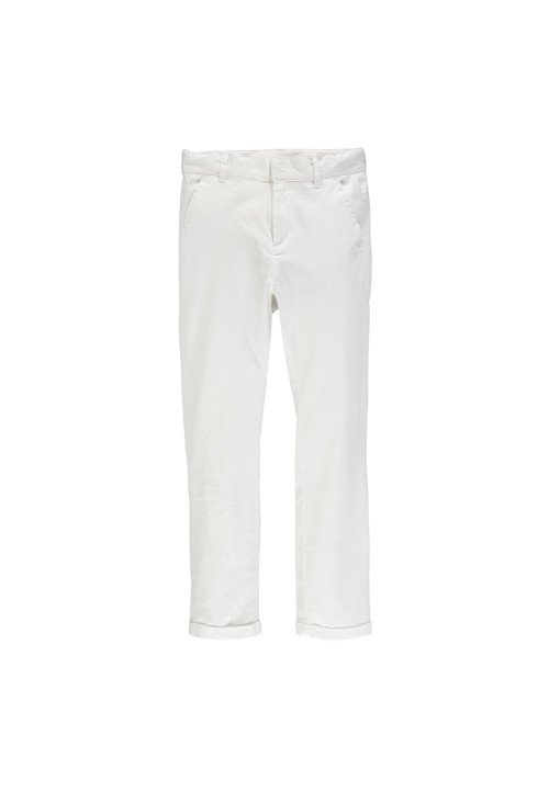 Mek Pantalone in gabardine stretch Bianco