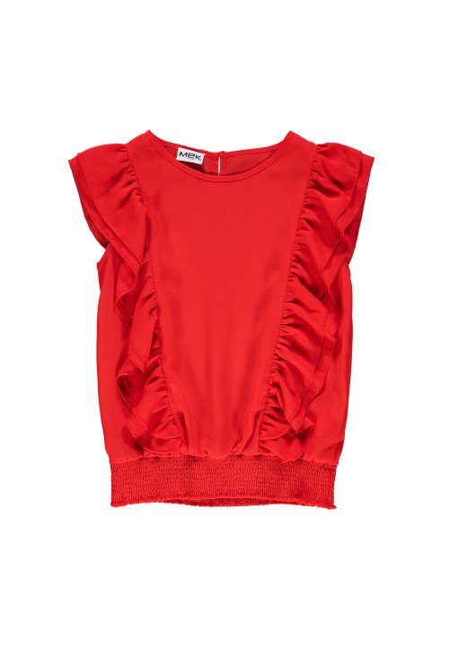 Top light crepe rosso