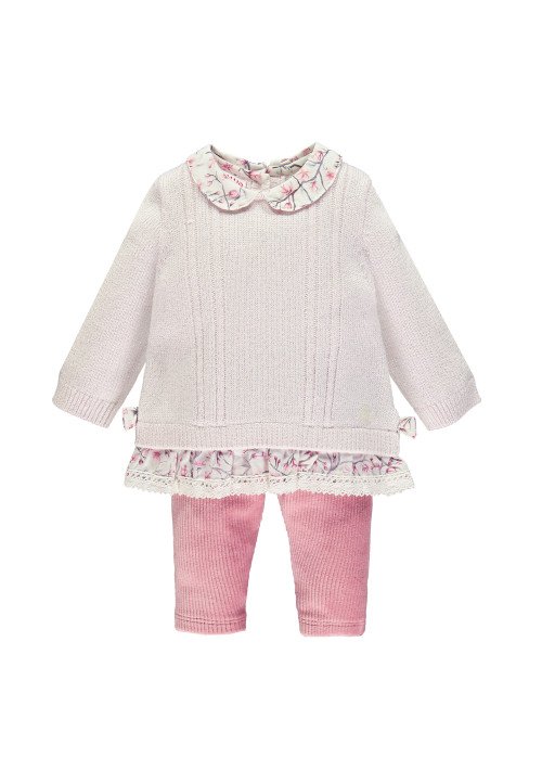 Brums Completo due pezzi tricot Rosa