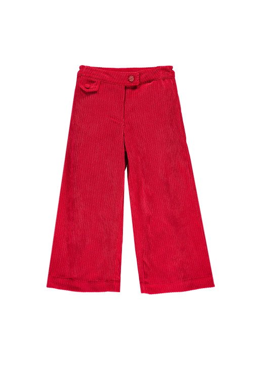  Mek Pantaculotte in velluto a coste Rosso Rosso - Abbigliamento da bambina e da ragazza