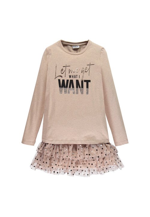 Completo t-shirt e gonna in tulle