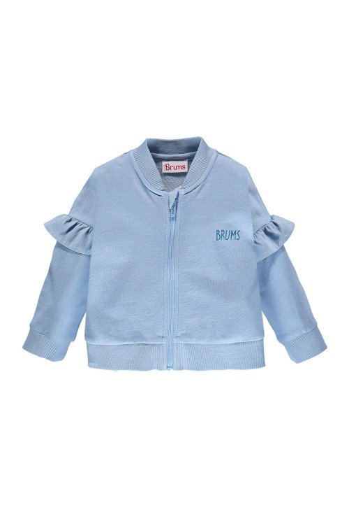 Top fullzip in felpa leggera garment dyed - Baby girl clothing 0-36 months