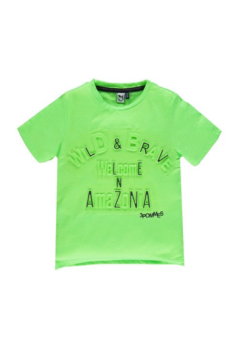 3 Pommes T-shirt manica corta Amazonia Trip Verde