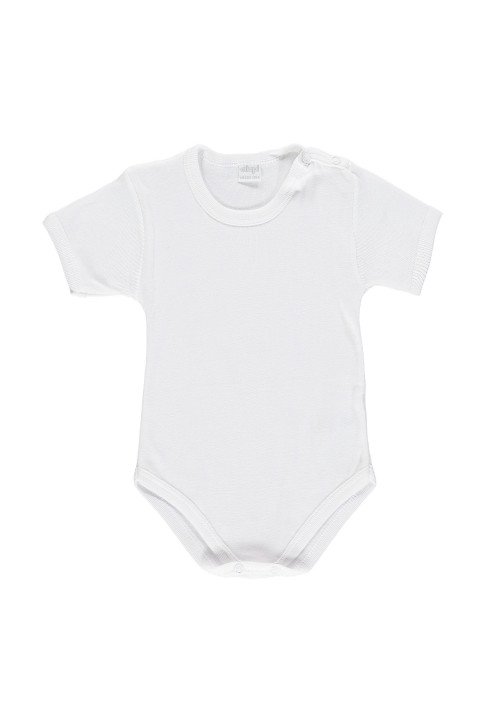  Body aperto spalla manica corta  Bianco - Abbigliamento neonata