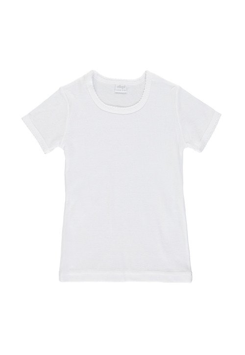 Ellepi T-shirt girocollo bambina Bianco