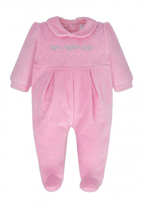  Tutina in ciniglia Rosa - Abbigliamento neonata