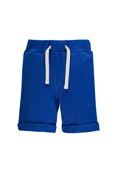  Bermuda in jersey con coulisse  Blu - Abbigliamento bambini online | Vestiti per bambini | Outletbambini | Bambino