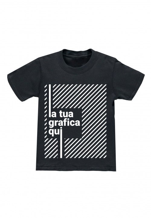 Fantaztico T-shirt nera bambino personalizzabile Nero