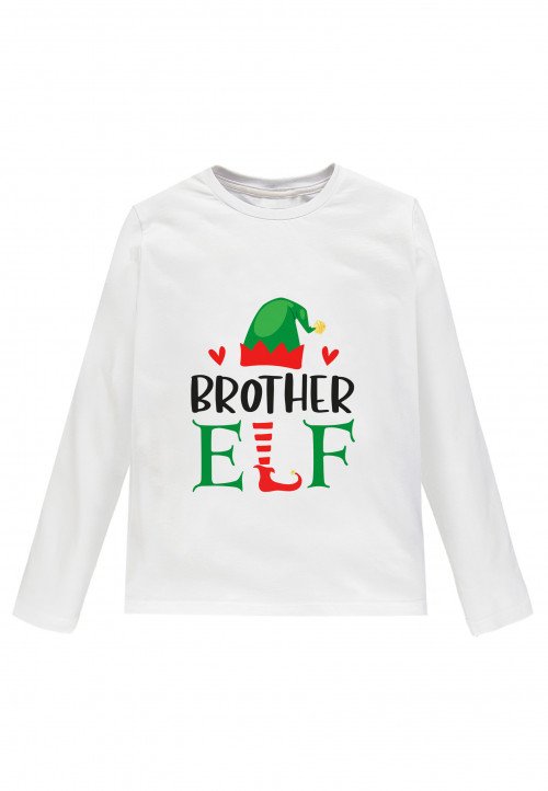 Maglietta Manica Lunga Natale Brother Elf bambino