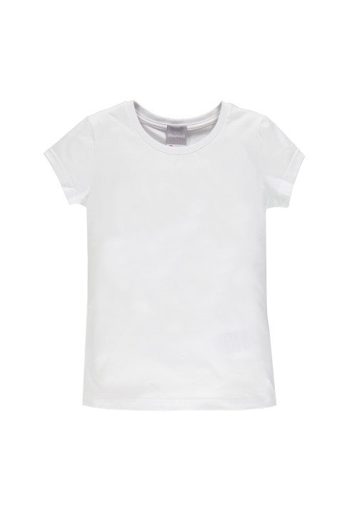 T-shirt bianca manica corta femmina