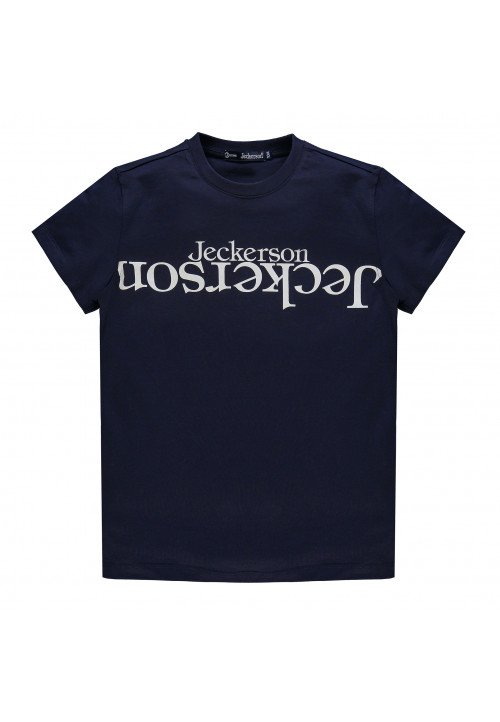 Jeckerson T-Shirt Logo Mezza Manica Blu