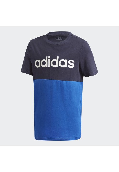 Adidas Yb Linear Colorblock Tee Blu