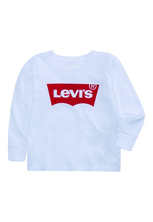 Levis BATWING TEE - T-shirt manica lunga bianca Bianco