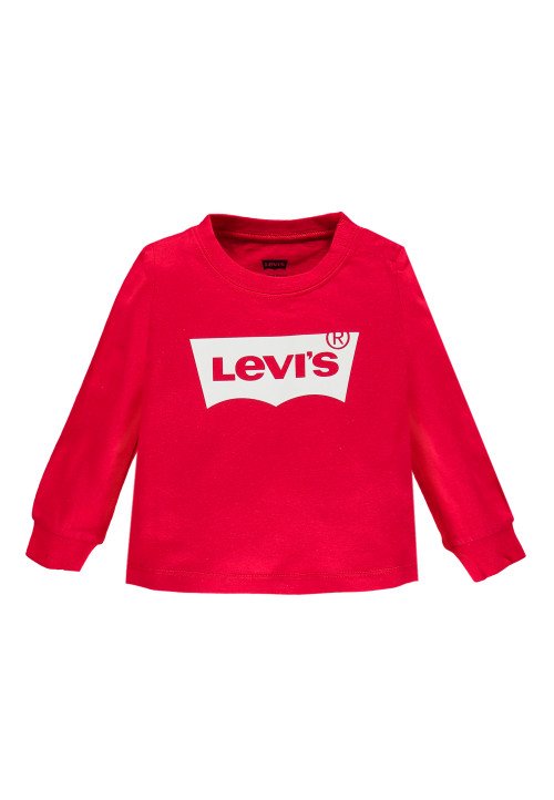 Levis BATWING TEE - T-shirt manica lunga rossa Rosso