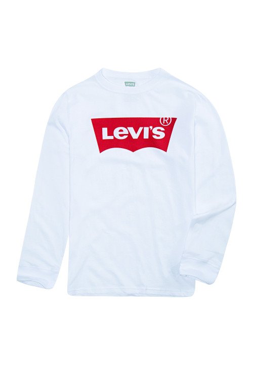 Levis BATWING - T-shirt Logo manica lunga bianca Bianco