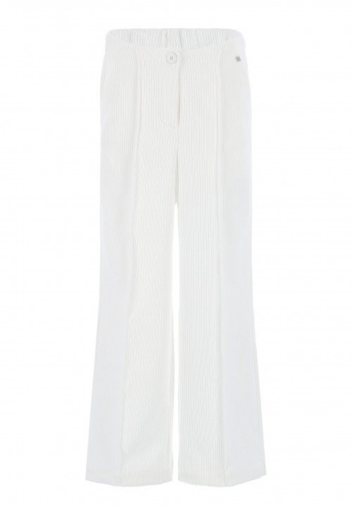 Kocca Pantalone in velluto Bianco