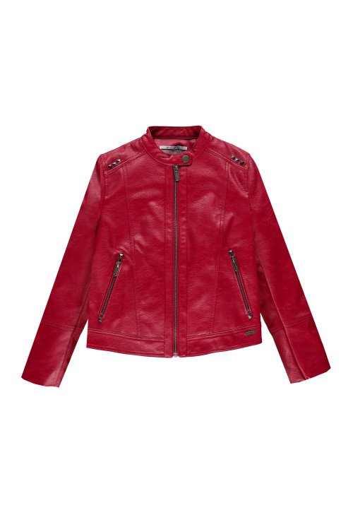 Pepe Jeans Imitation leather jackets Red