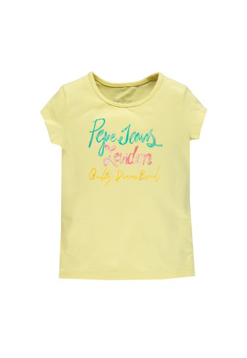 Pepe Jeans T-shirt Lemon Pepe Jeans Bambina Giallo