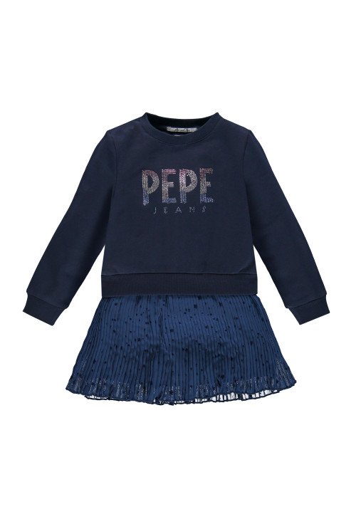 Pepe Jeans Dresses (long sleeve) Blue